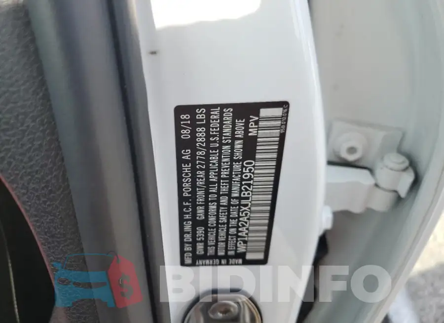 WP1AA2A5XJLB21950 Photo# 14