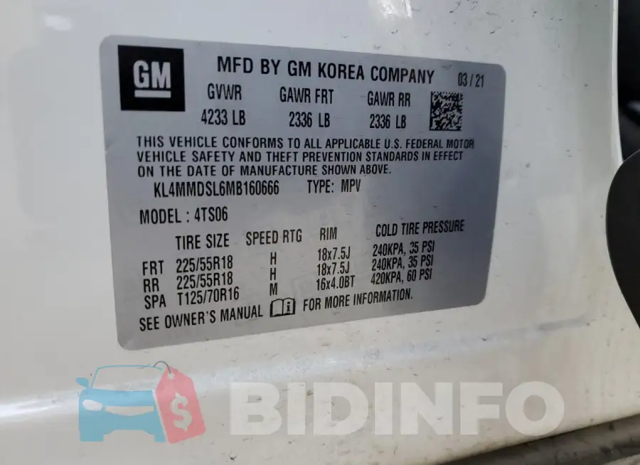 KL4MMDSL6MB160666 Photo# 13