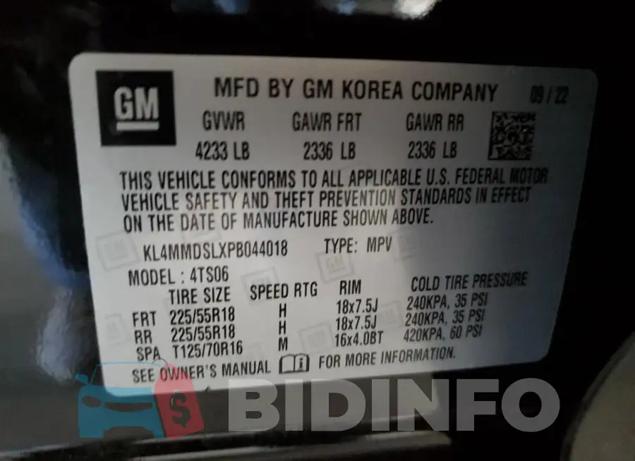 KL4MMDSLXPB044018 Photo# 13