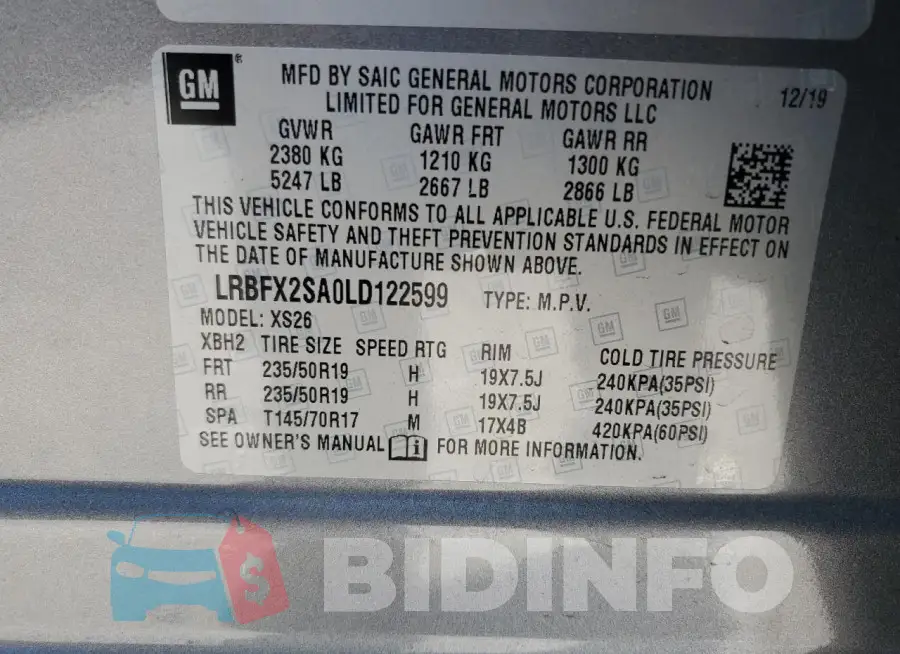 LRBFX2SA0LD122599 Photo# 13