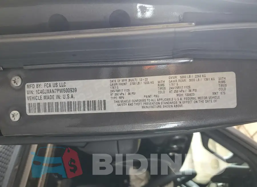 1C4GJXAN7PW600939 Photo# 12