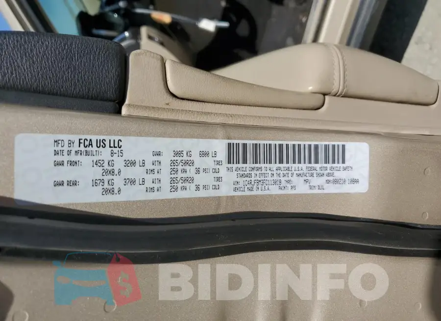 1C4RJFBM3FC113018 Photo# 13