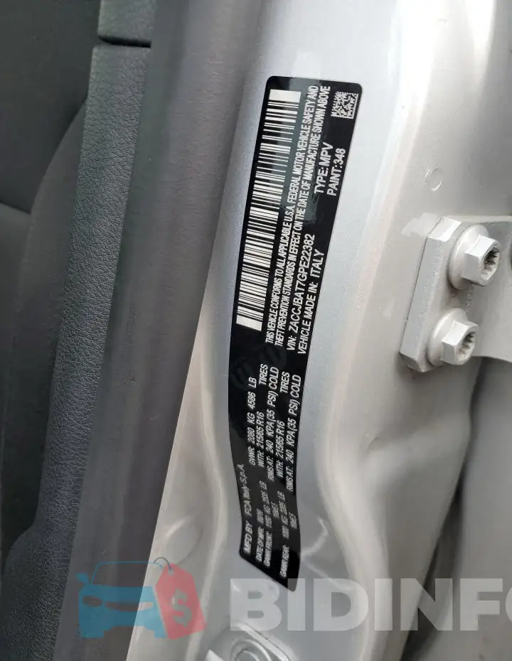 ZACCJBAT7GPE22382 Photo# 13