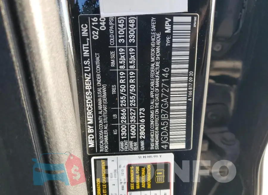 4JGDA5JB7GA727146 Photo# 13