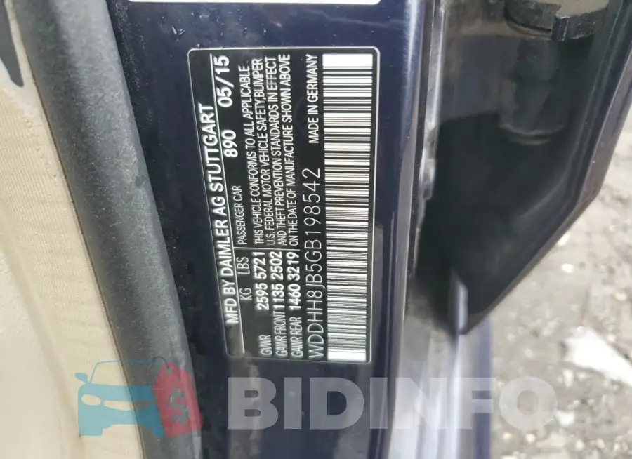 WDDHH8JB5GB198542 Photo# 13
