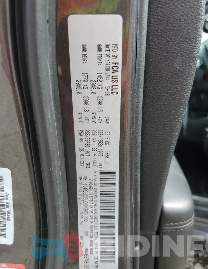 1C4RDJDG3JC404905 Photo# 14
