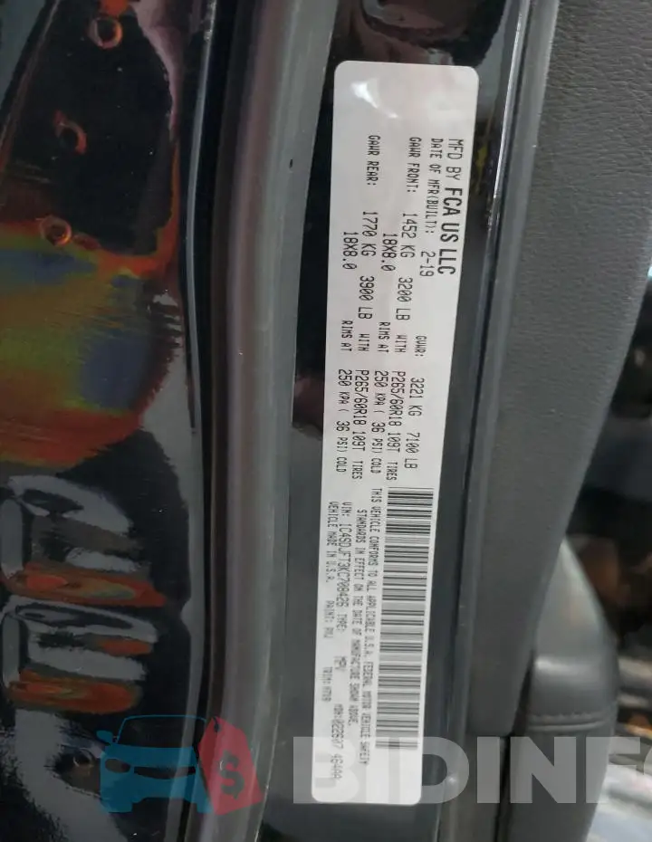 1C4SDJFT3KC708426 Photo# 14
