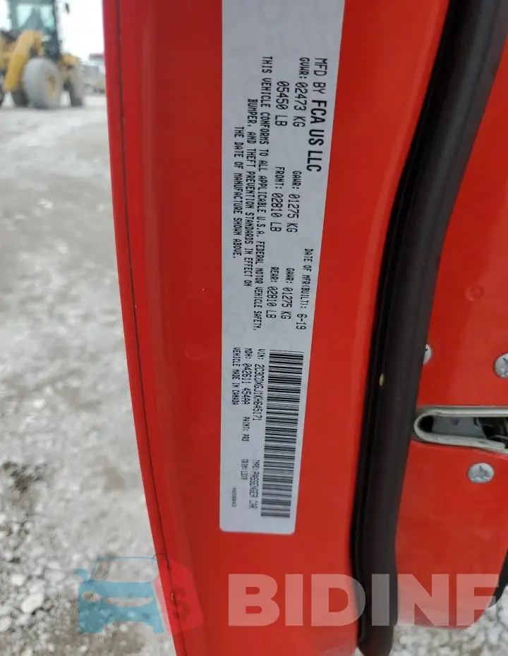 2C3CDXGJ1KH645171 Photo# 12
