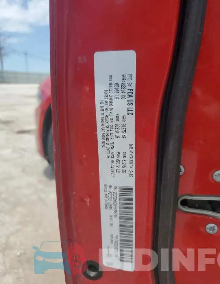 2C3CDXHG5FH789749 Photo# 12