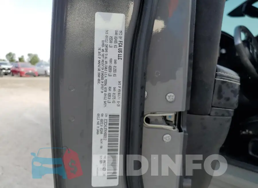 2C3CDXL97KH666912 Photo# 12