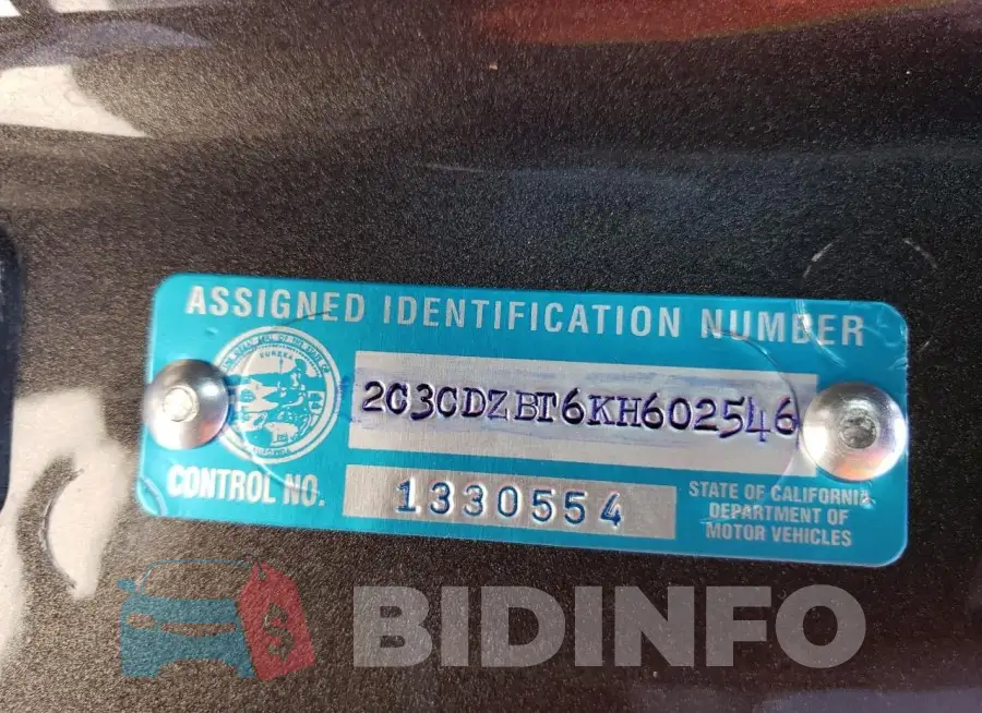 2C3CDZBT6KH602546 Photo# 12