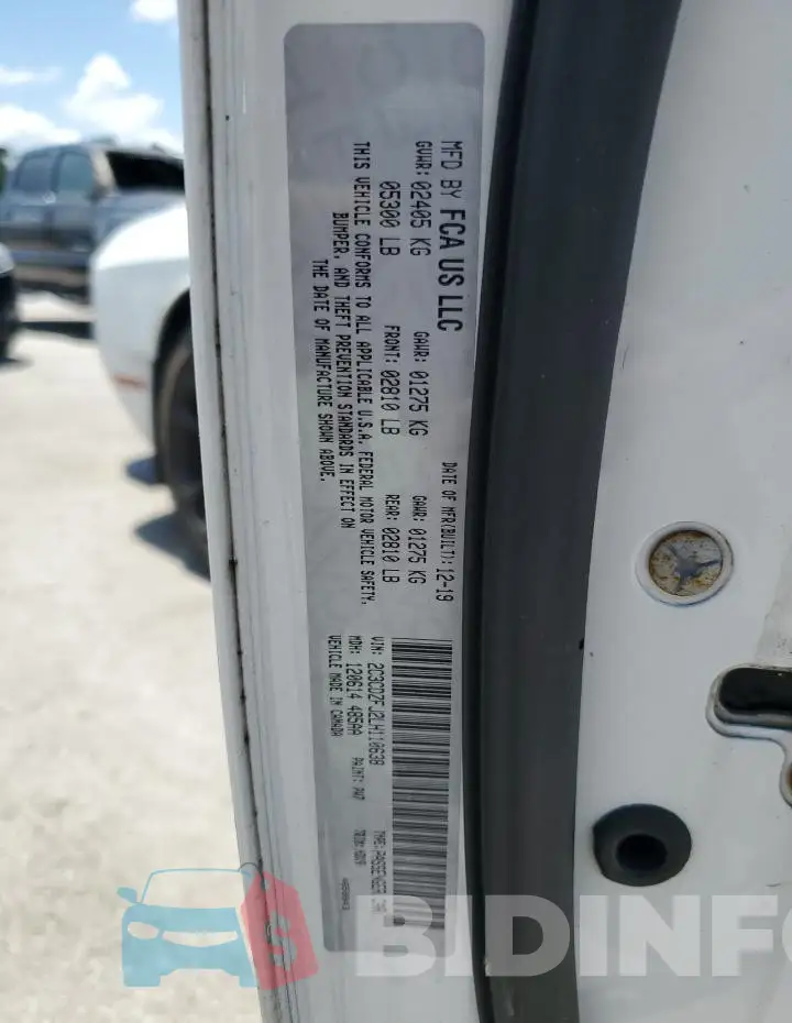 2C3CDZFJ2LH110638 Photo# 12