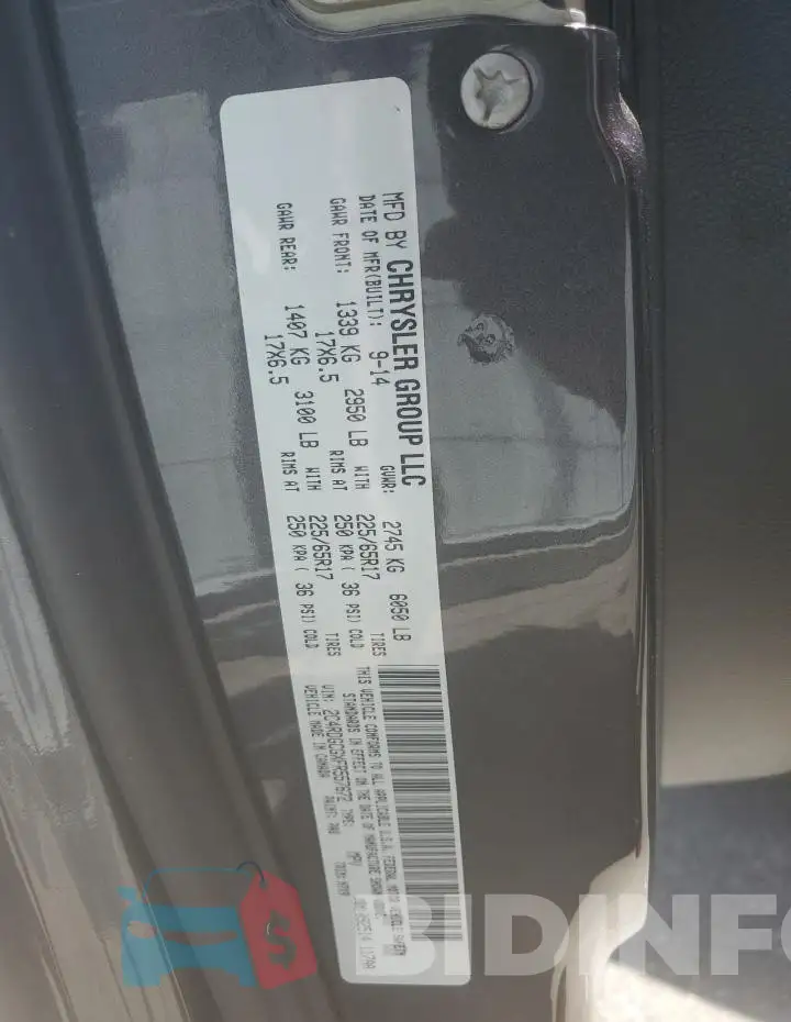 2C4RDGCGXFR557672 Photo# 14