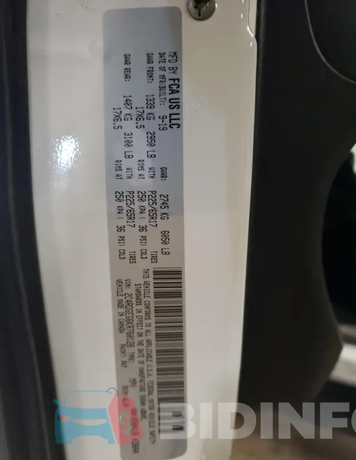 2C4RDGEG6KR760128 Photo# 14