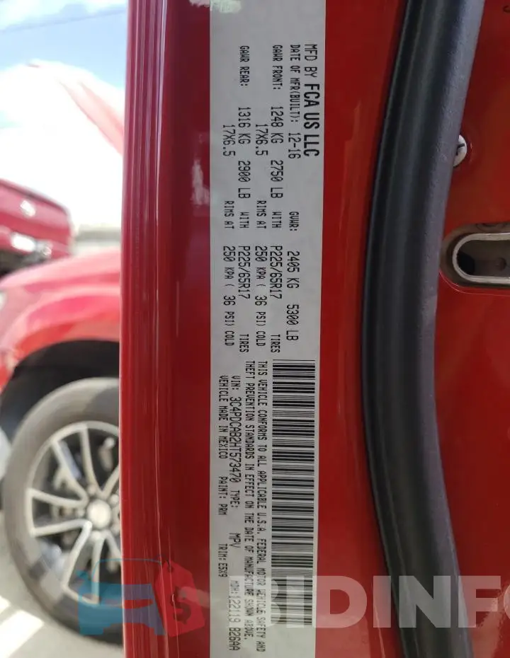 3C4PDCAB2HT573470 Photo# 13