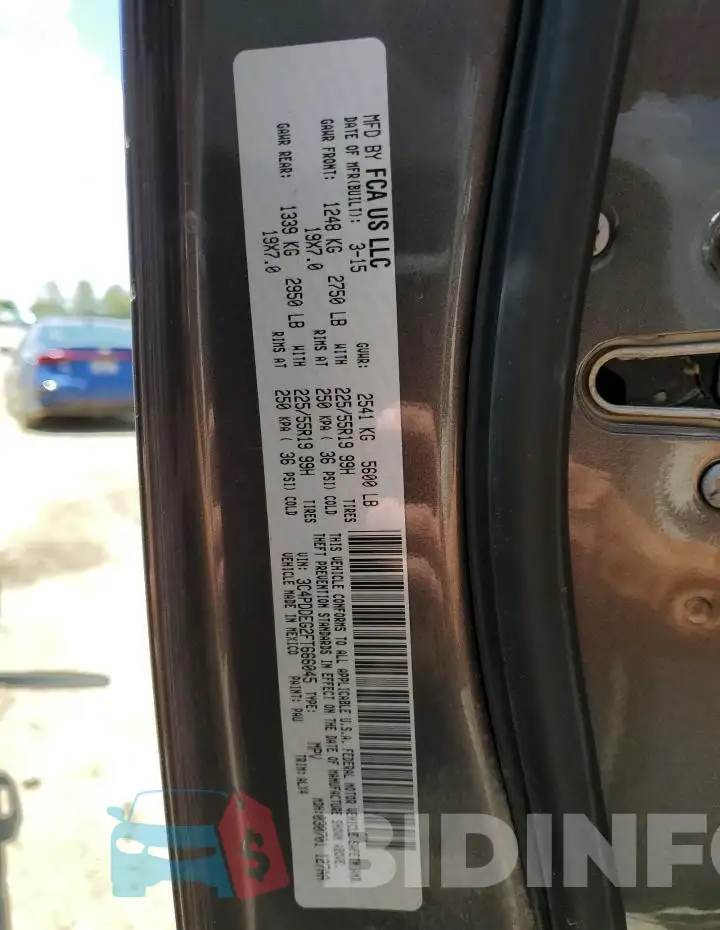 3C4PDDEG2FT666045 Photo# 12