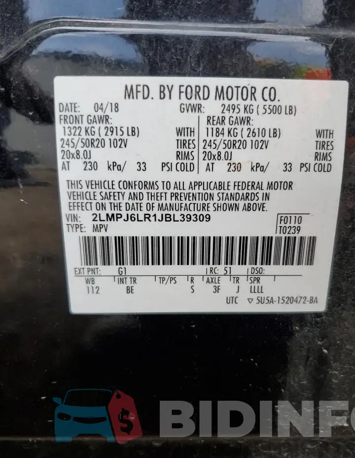 2LMPJ6LR1JBL39309 Photo# 13
