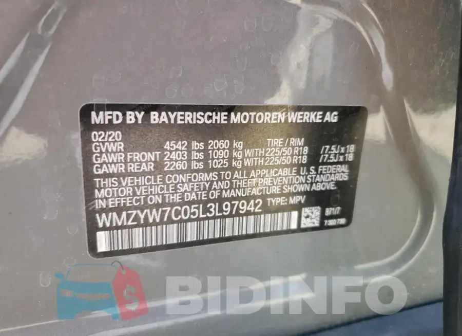 WMZYW7C05L3L97942 Photo# 13