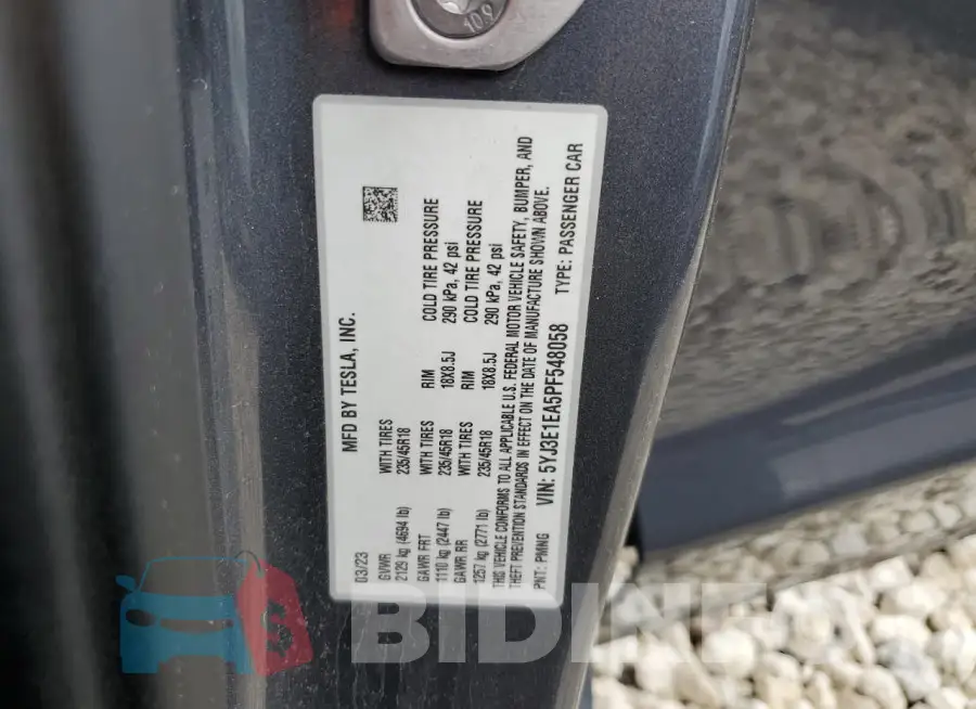 5YJ3E1EA5PF548058 Photo# 12