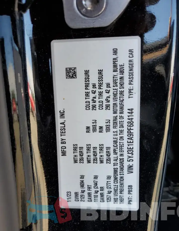 5YJ3E1EA9PF684144 Photo# 12