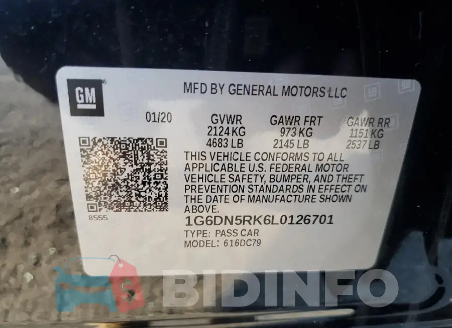 1G6DN5RK6L0126701 Photo# 13
