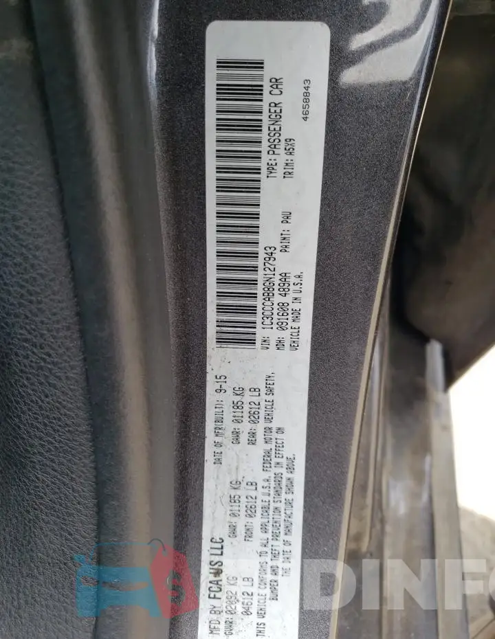 1C3CCCAB8GN127943 Photo# 12