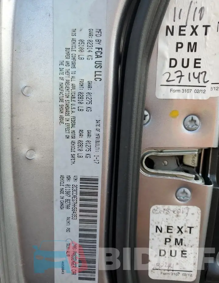 2C3CCAEG7HH564353 Photo# 12