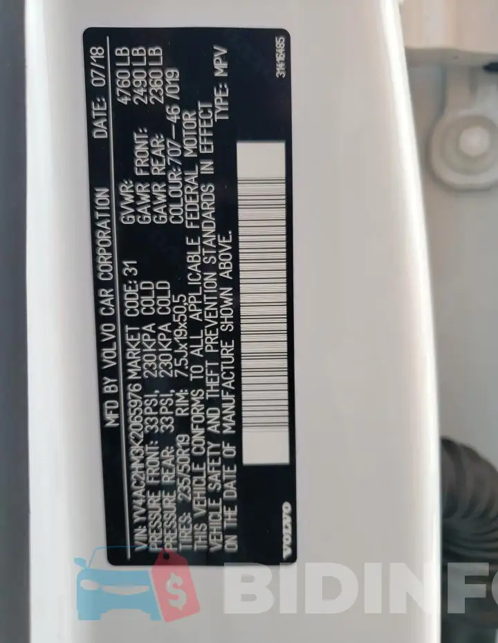 YV4AC2HM3K2065976 Photo# 13