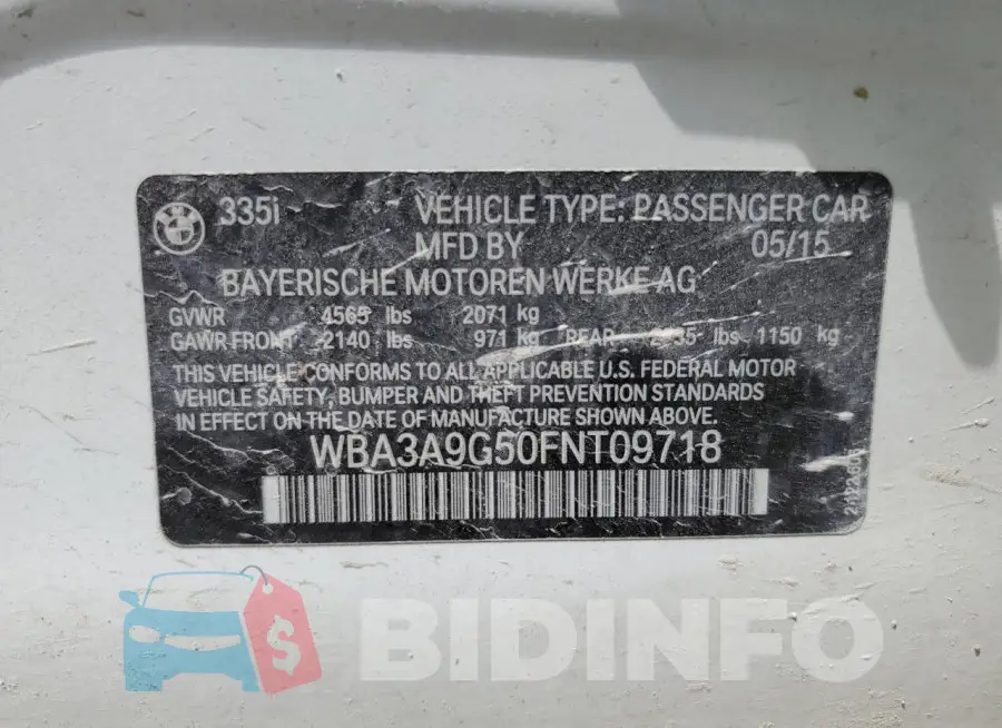 WBA3A9G50FNT09718 Photo# 12