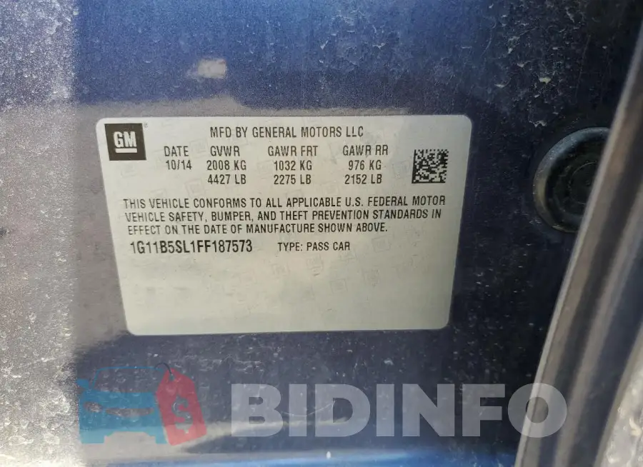 1G11B5SL1FF187573 Photo# 12