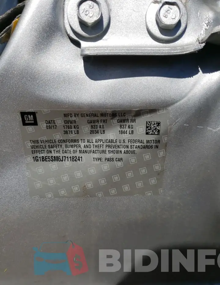 1G1BE5SM6J7118241 Photo# 12