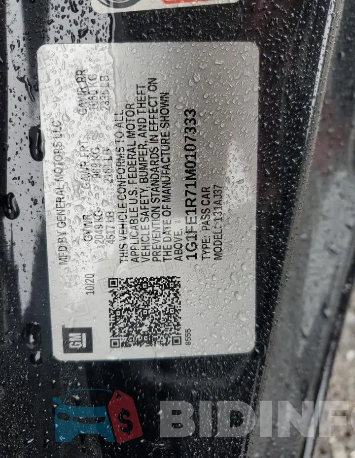 1G1FE1R71M0107333 Photo# 12