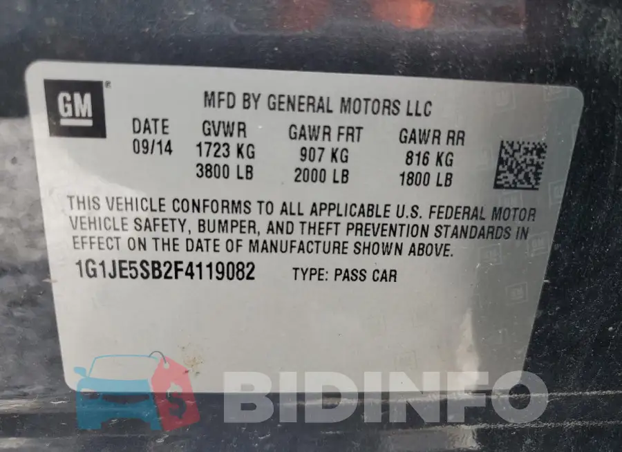 1G1JE5SB2F4119082 Photo# 12