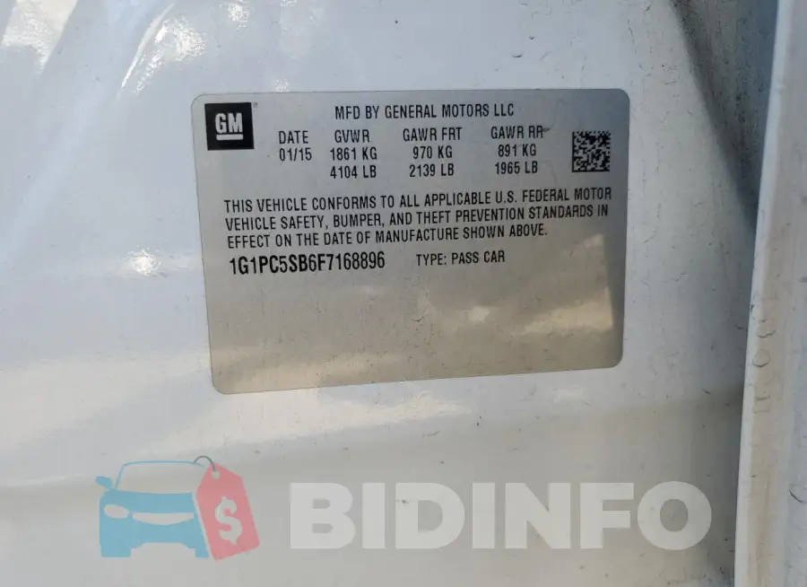 1G1PC5SB6F7168896 Photo# 12