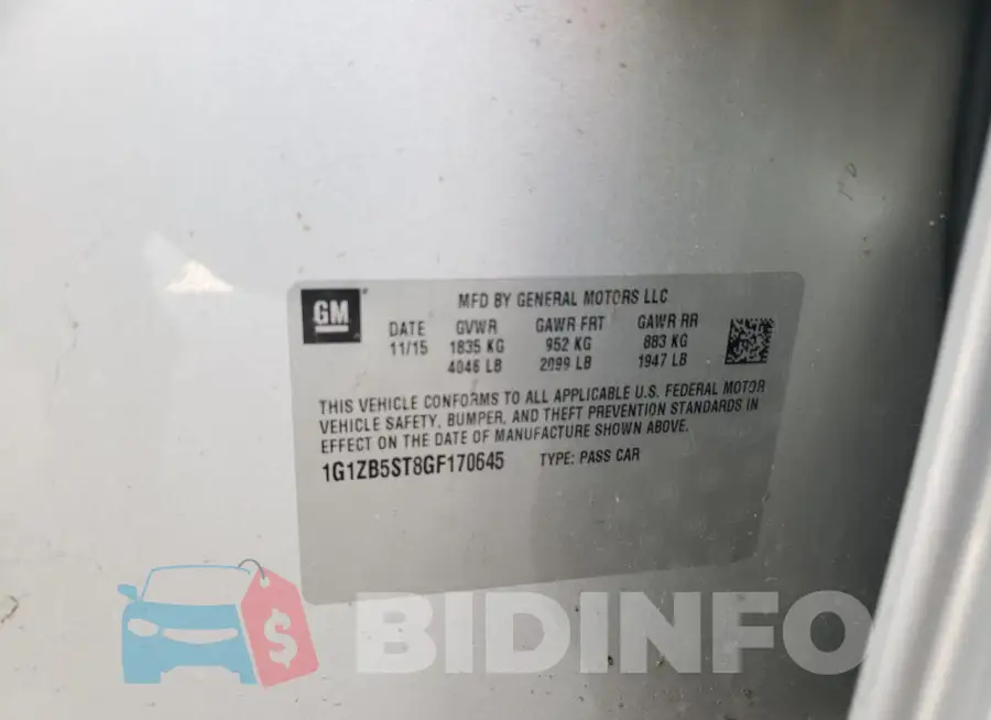 1G1ZB5ST8GF170645 Photo# 12