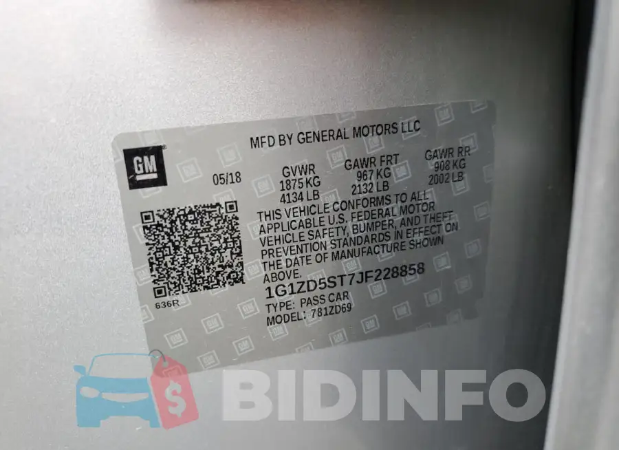 1G1ZD5ST7JF228858 Photo# 12