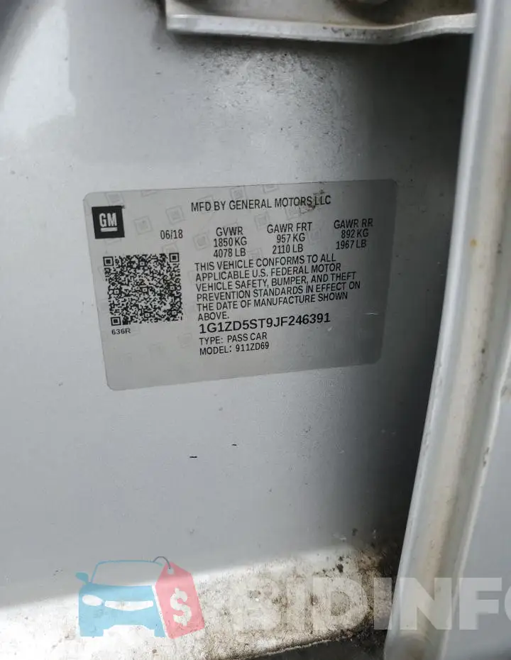 1G1ZD5ST9JF246391 Photo# 12