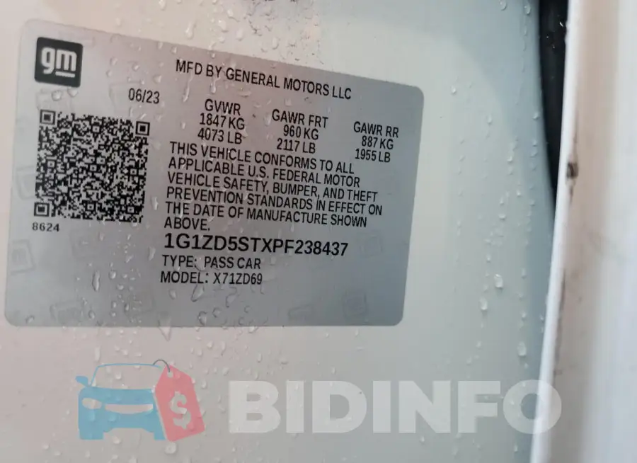1G1ZD5STXPF238437 Photo# 13