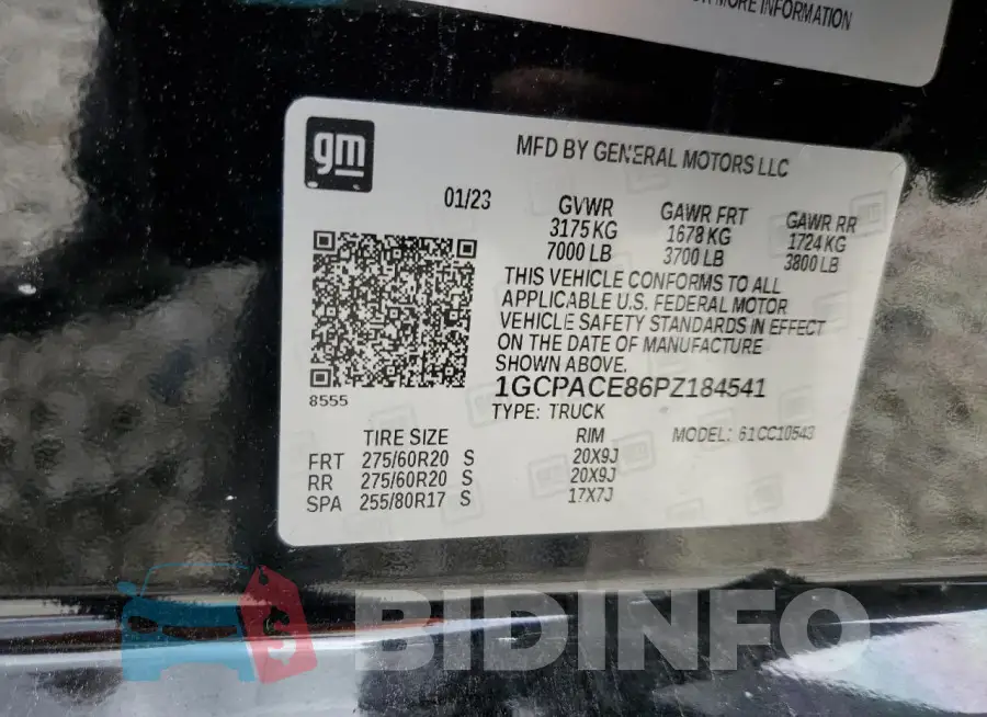 1GCPACE86PZ184541 Photo# 13