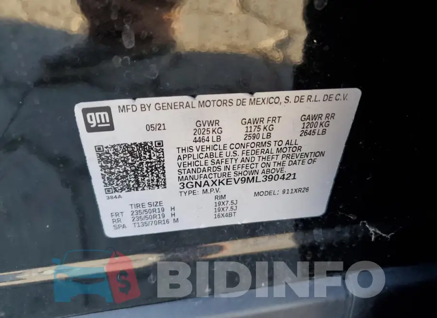 3GNAXKEV9ML390421 Photo# 13