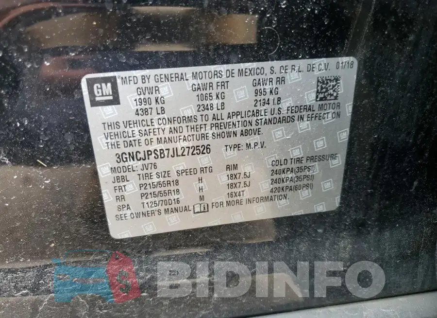 3GNCJPSB7JL272526 Photo# 13
