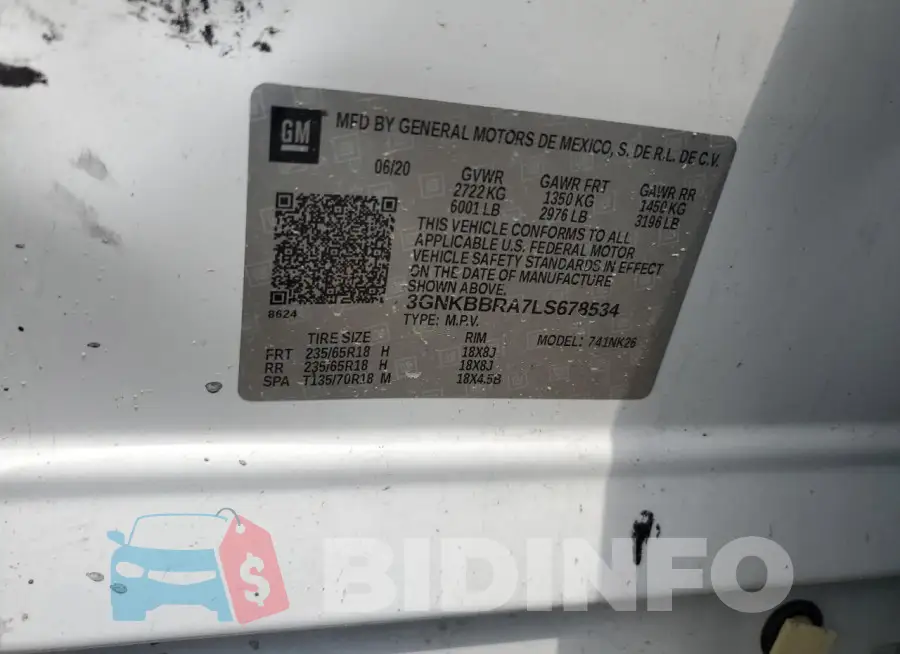 3GNKBBRA7LS678534 Photo# 13