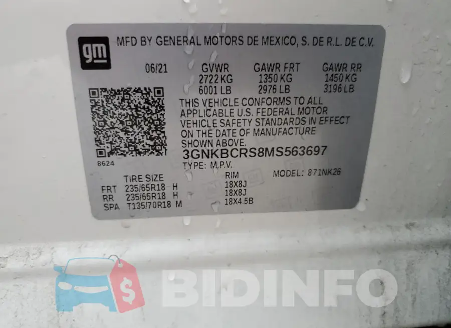 3GNKBCRS8MS563697 Photo# 13