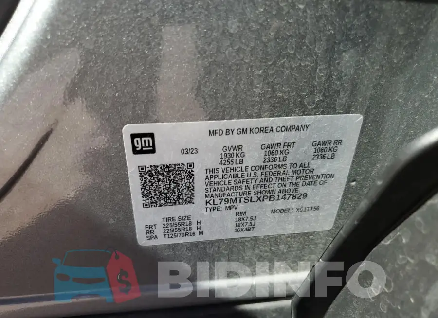 KL79MTSLXPB147829 Photo# 13