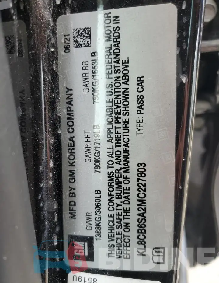 KL8CB6SA2MC227803 Photo# 13