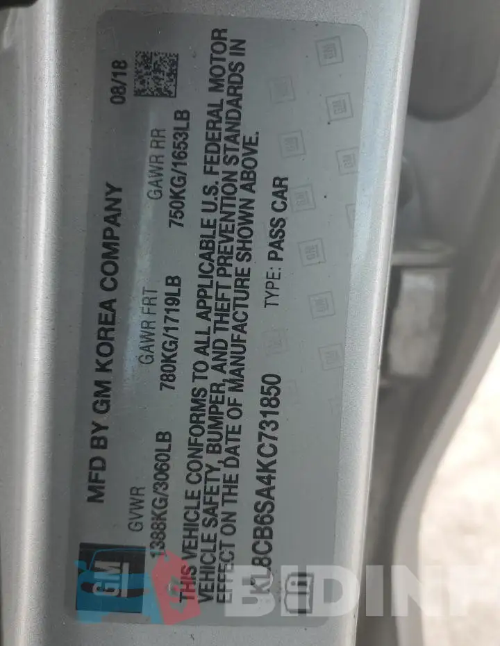 KL8CB6SA4KC731850 Photo# 12