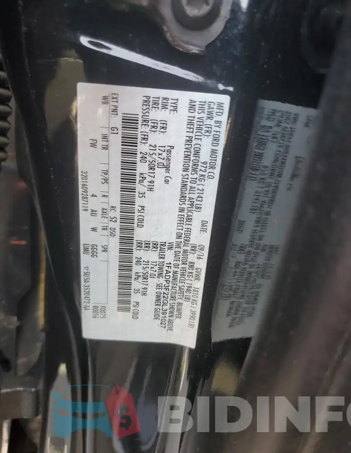 1FADP3F22GL391027 Photo# 12