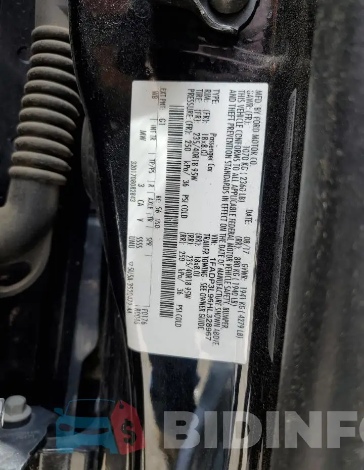 1FADP3L96HL328967 Photo# 12