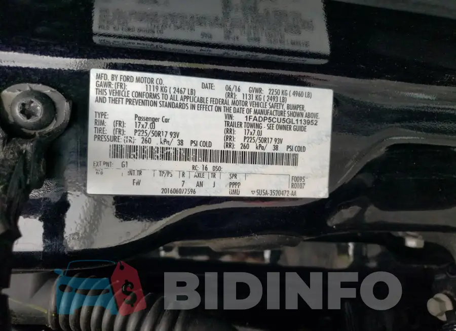1FADP5CU5GL113952 Photo# 12