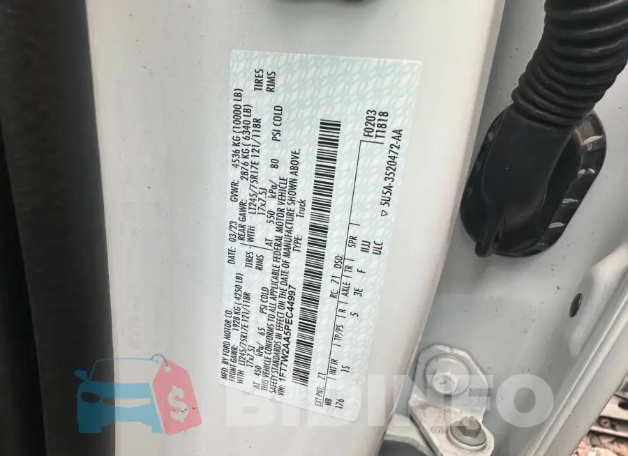 1FT7W2AA5PEC44997 Photo# 11